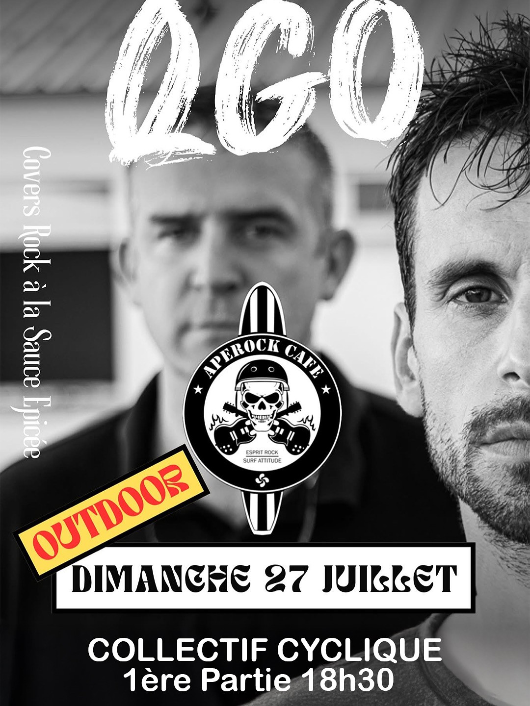 27/07  CONCERT QGO - COVER SAUCE EPICEE - 1ere partie "Collectif Cyclique" 18h30